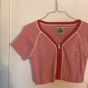 UNIF PINK FROLIC TOP